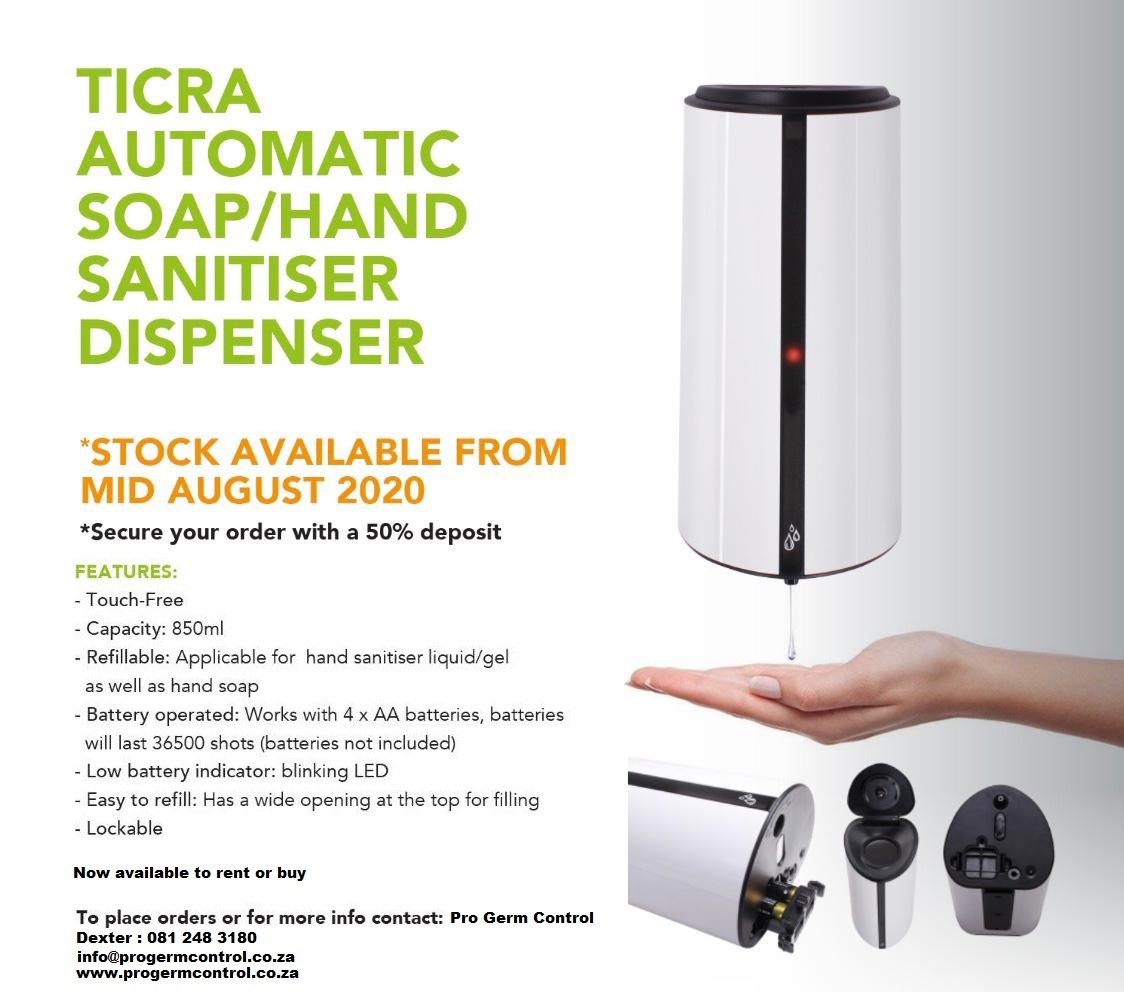 Automatic Hand Sanitiser Dispensers